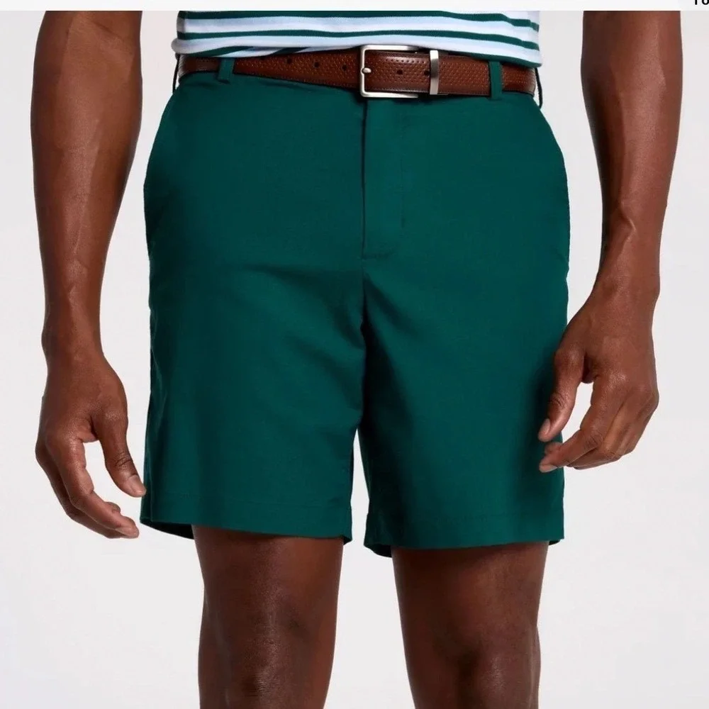 Walter Hagen Clubhouse Chino Shorts Mens 42 Dark Green 8in Inseam‎ MGA14213 NEW